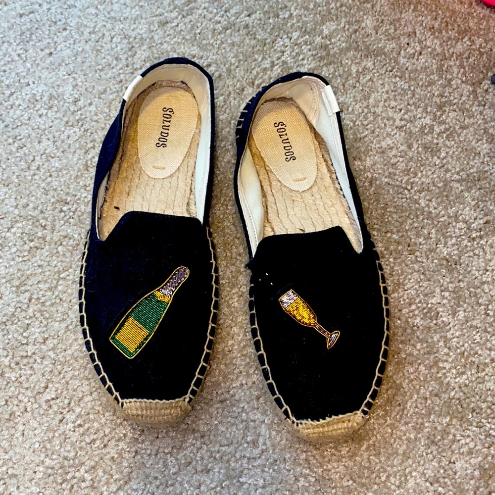 Soludos champagne toast espadrilles